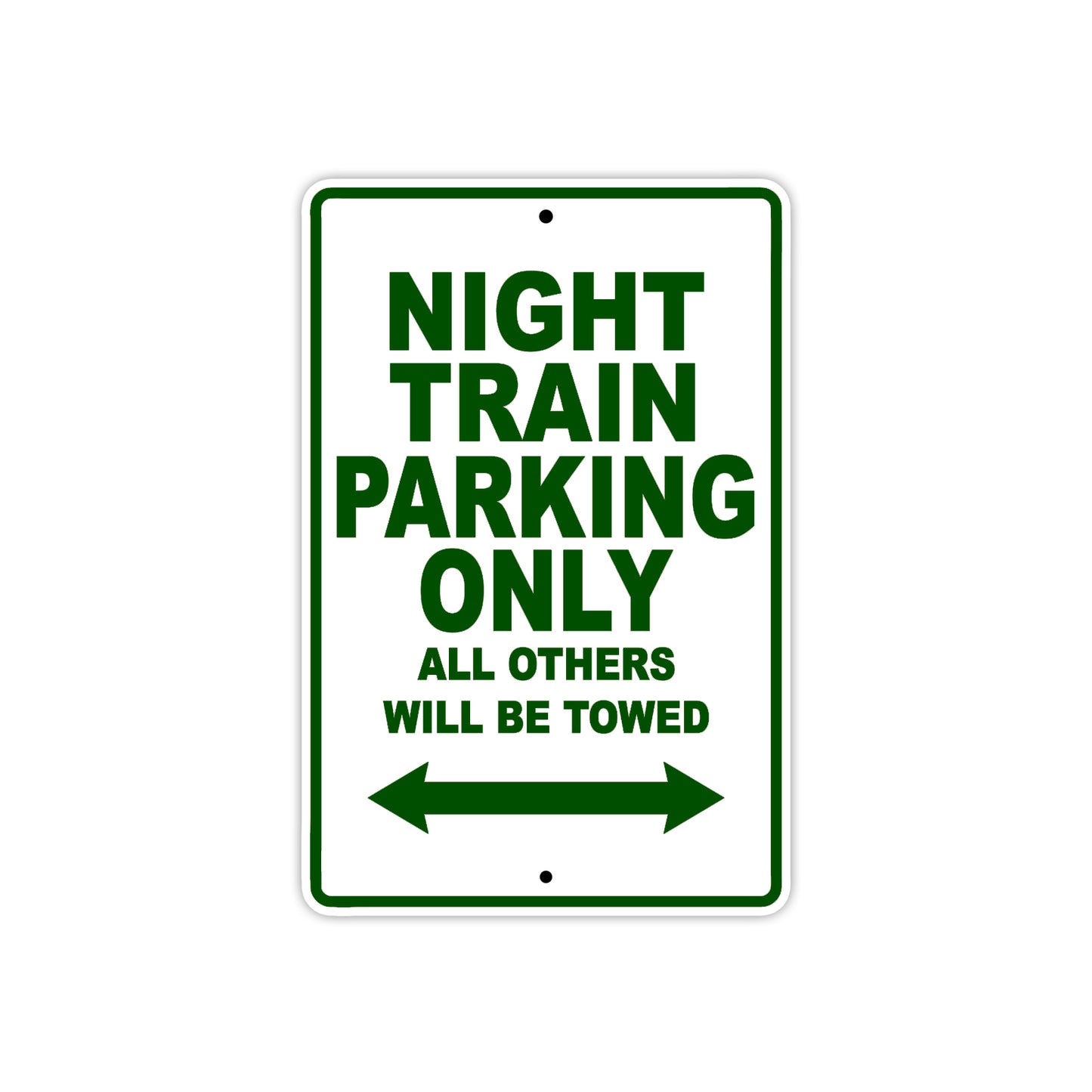 Harley Davidson Night Train Parking Only All Others Will Be Towed Aluminum Decor Garage Sign