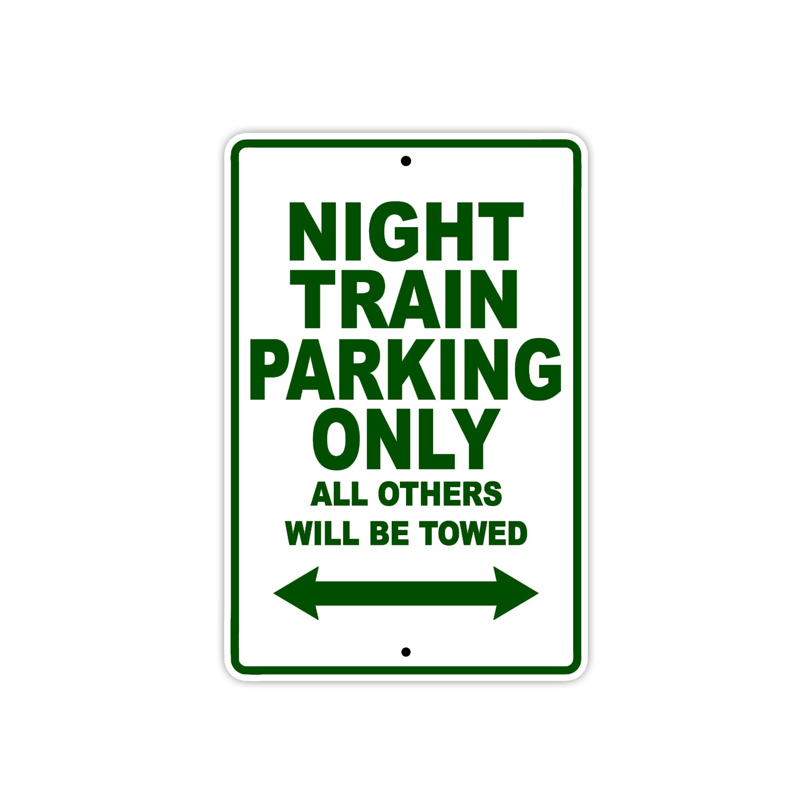 Harley Davidson Night Train Parking Only All Others Will Be Towed Aluminum Decor Garage Sign
