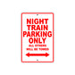 Harley Davidson Night Train Parking Only All Others Will Be Towed Aluminum Decor Garage Sign