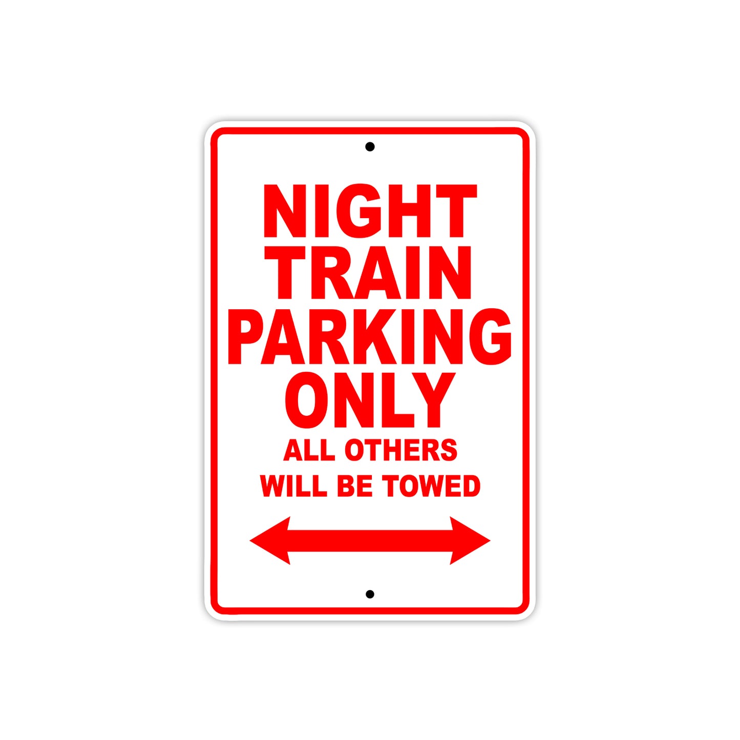 Harley Davidson Night Train Parking Only All Others Will Be Towed Aluminum Decor Garage Sign