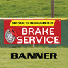 Satisfaction Guaranteed Brake Service Garage Mechanic Vinyl Banner Sign