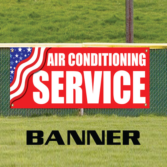 Complete Air Conditioning Service Garage Mechanic Vinyl Banner Sign