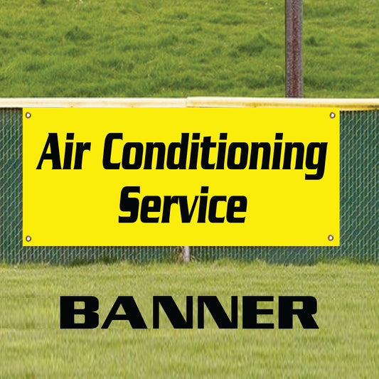 Air Conditioning Service Garage Mechanic Vinyl Banner Sign
