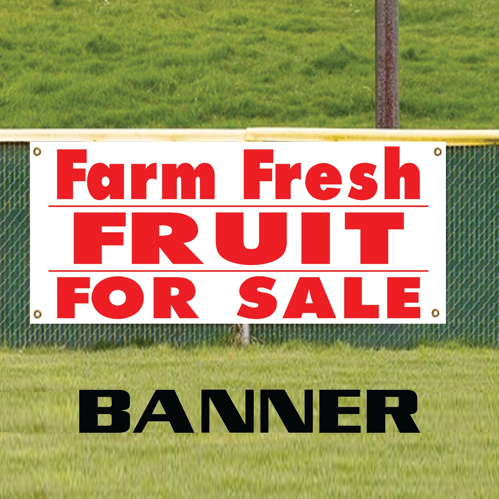 Farm Fresh Fruit For Sale Advertising Marketing Vinyl Banner Sign