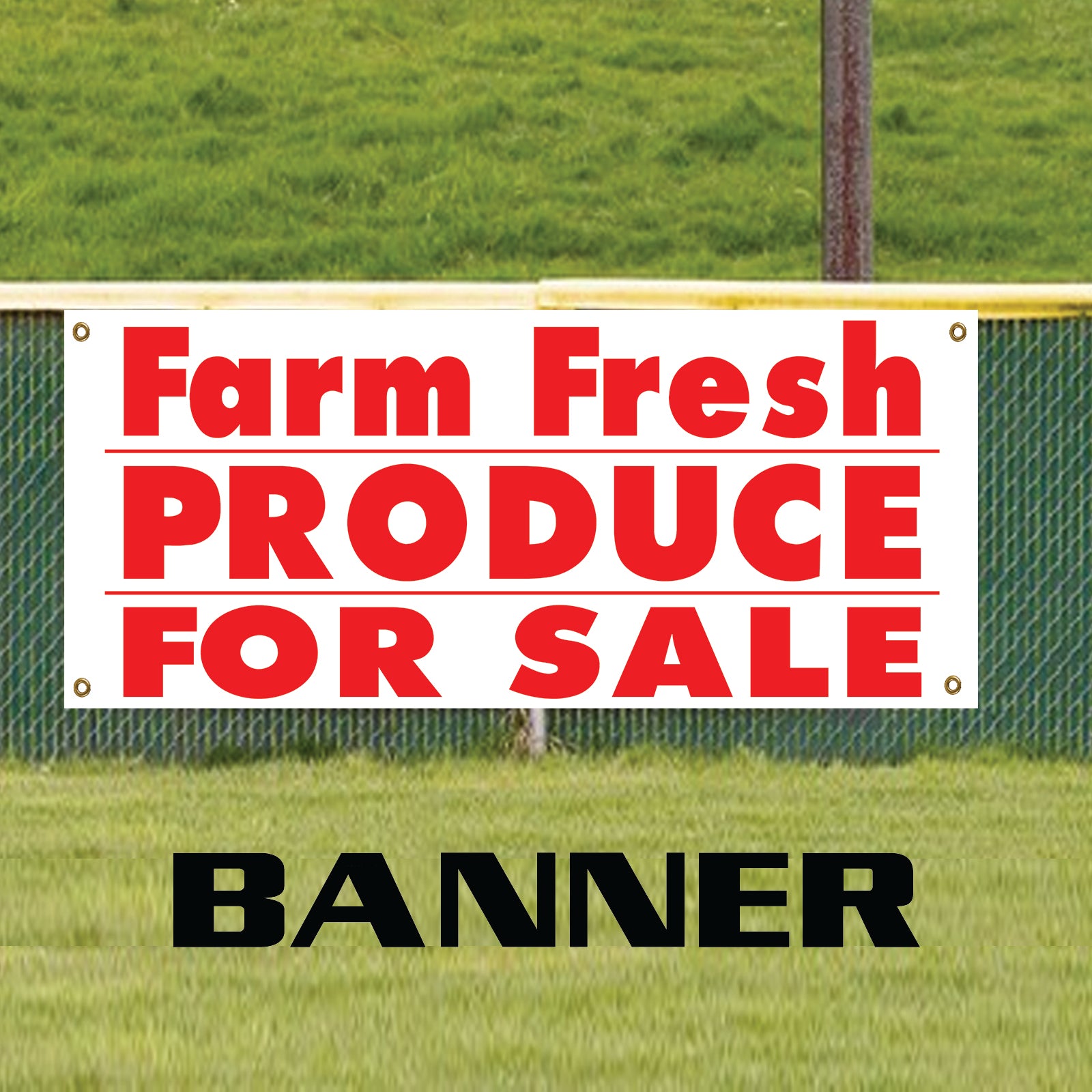 Farm Fresh Produce For Sale Advertising Marketing Vinyl Banner Sign