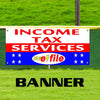 Income Tax Services IRS e-file Individual Return Vinyl Banner Sign