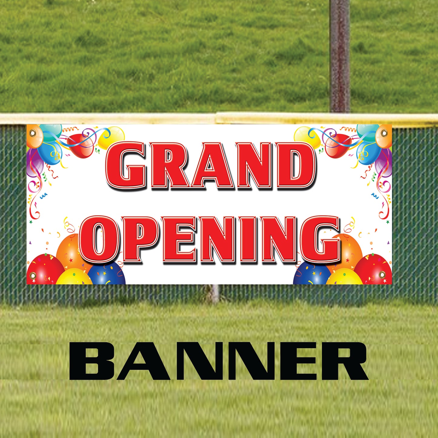 Grand Opening Celebration Here Advertising Marketing Vinyl Banner Sign