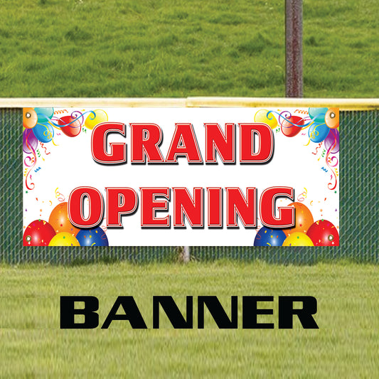 Grand Opening Celebration Here Advertising Marketing Vinyl Banner Sign