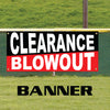 Clearance Blowout Sale Here Advertising Marketing Vinyl Banner Sign
