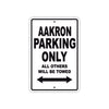 Aakron Parking Only All Others Will Be Towed Sea Ocean Beach Lake Boat Aluminum Metal Sign Plate