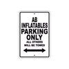 Ab Inflatables Parking Only All Others Will Be Towed Sea Ocean Beach Lake Boat Aluminum Metal Sign Plate