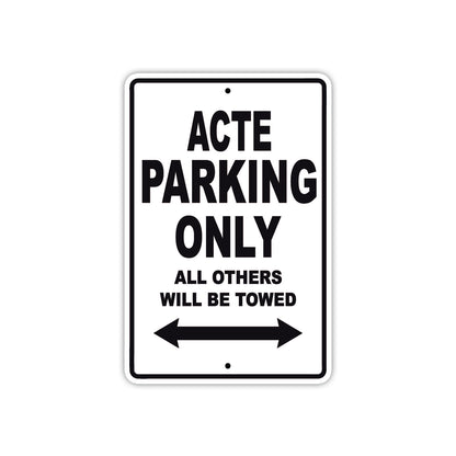 Acte Parking Only All Others Will Be Towed Sea Ocean Beach Lake Boat Aluminum Metal Sign Plate