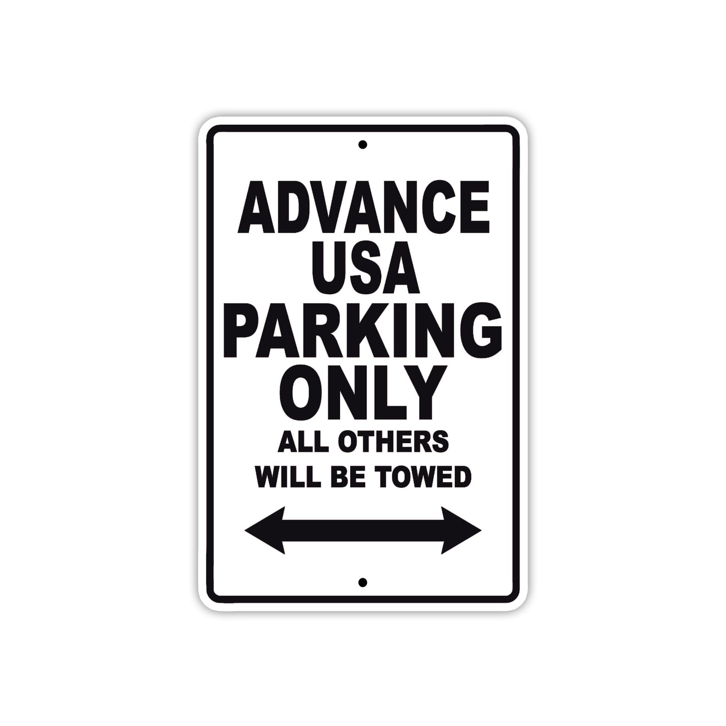 Advance USA Parking Only All Others Will Be Towed Sea Ocean Beach Lake Boat Aluminum Metal Sign Plate