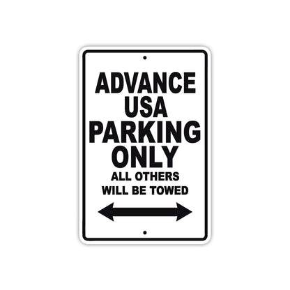 Advance USA Parking Only All Others Will Be Towed Sea Ocean Beach Lake Boat Aluminum Metal Sign Plate