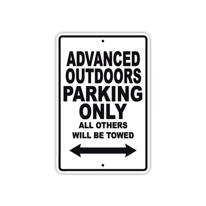 Advanced Outdoors Parking Only All Others Will Be Towed Sea Ocean Beach Lake Boat Aluminum Metal Sign Plate