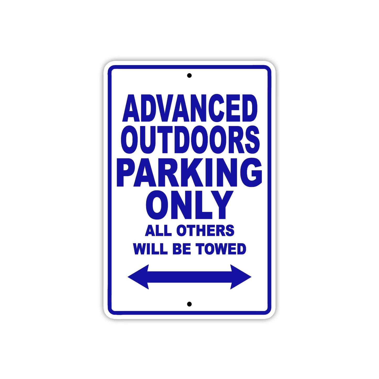 Advanced Outdoors Parking Only All Others Will Be Towed Sea Ocean Beach Lake Boat Aluminum Metal Sign Plate