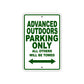 Advanced Outdoors Parking Only All Others Will Be Towed Sea Ocean Beach Lake Boat Aluminum Metal Sign Plate