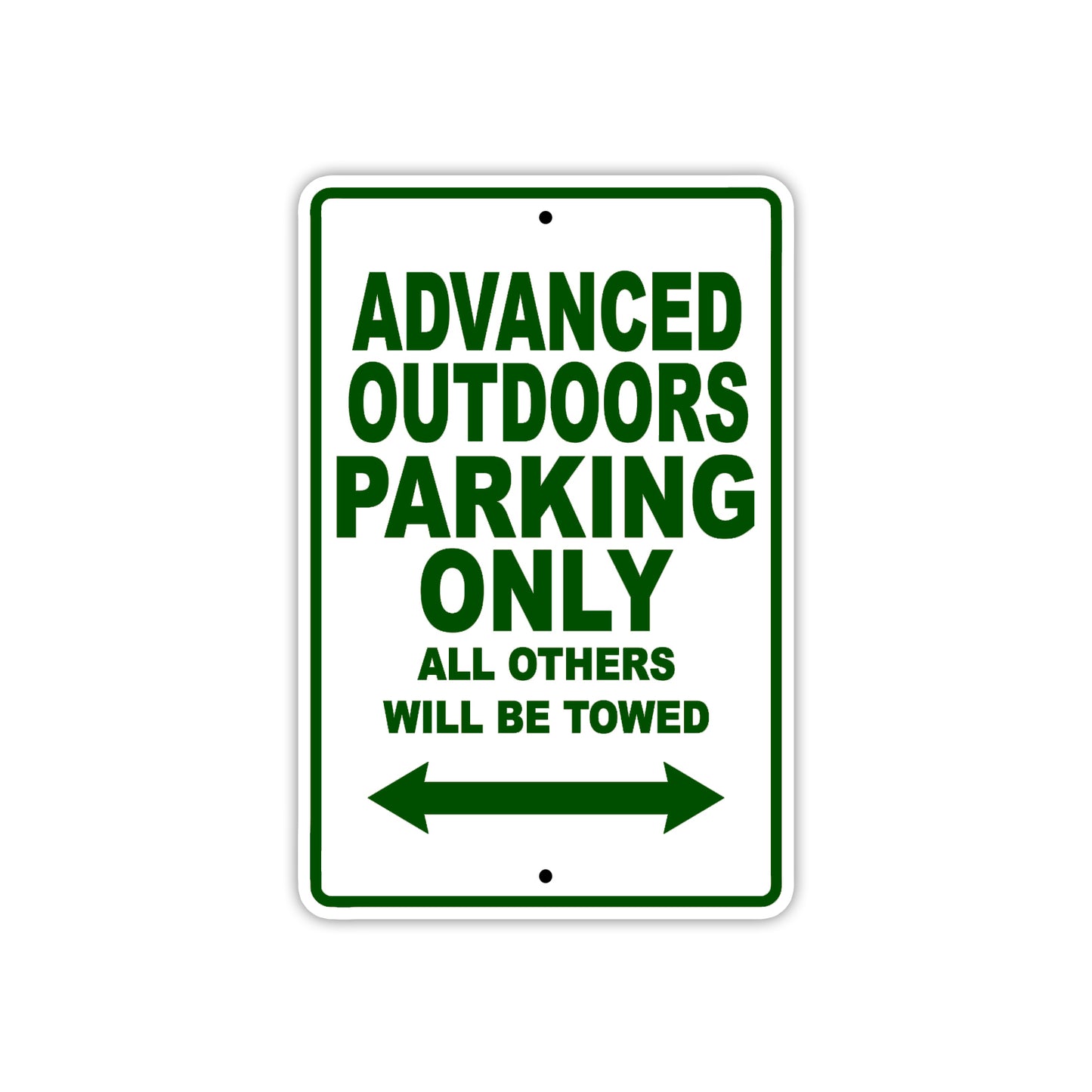 Advanced Outdoors Parking Only All Others Will Be Towed Sea Ocean Beach Lake Boat Aluminum Metal Sign Plate