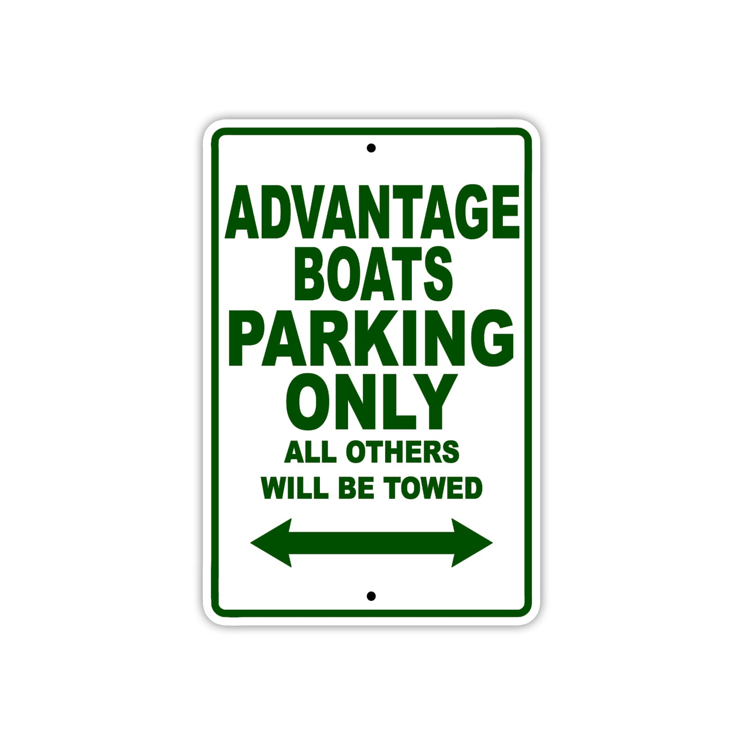 Advantage Boats Parking Only All Others Will Be Towed Sea Ocean Beach Lake Boat Aluminum Metal Sign Plate