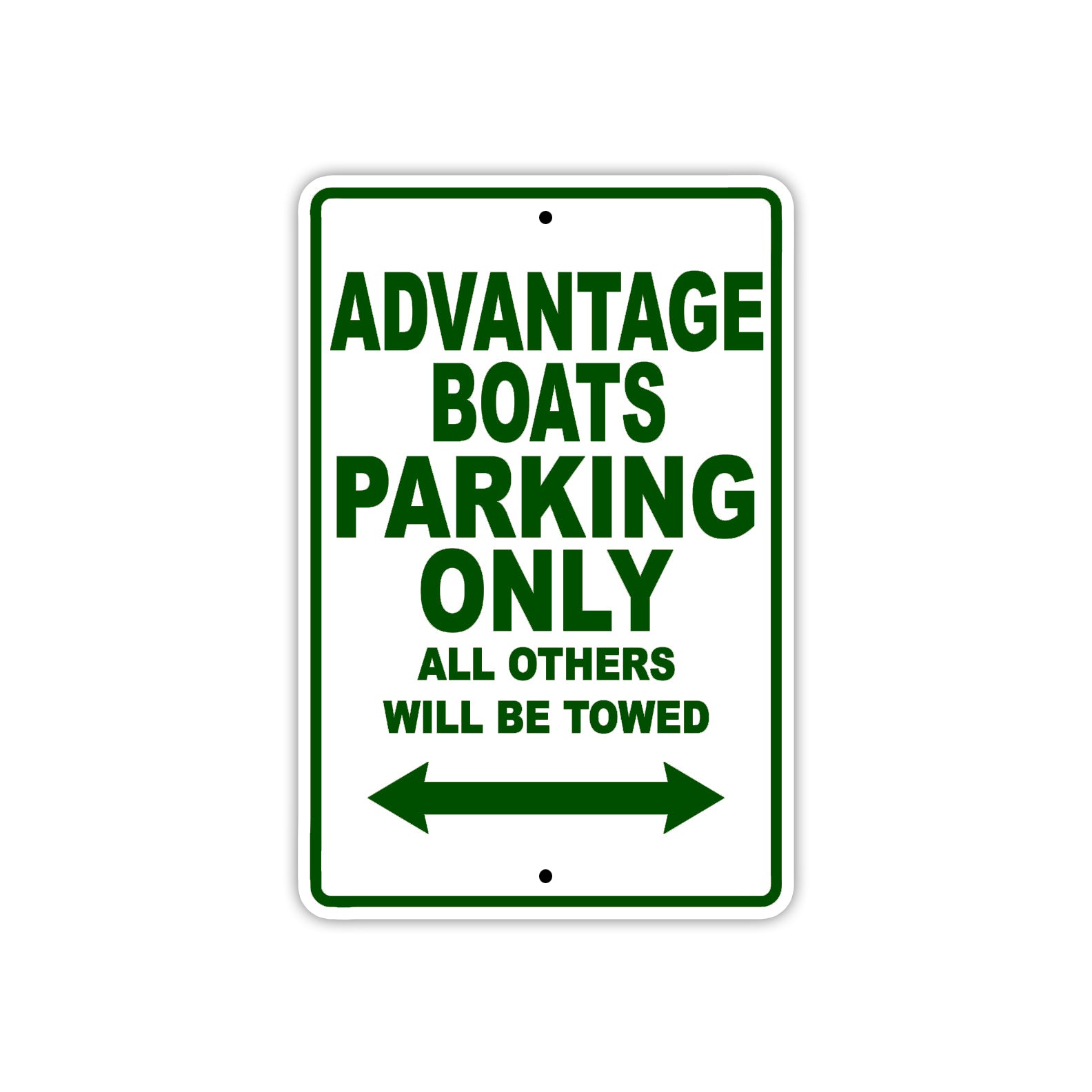 Advantage Boats Parking Only All Others Will Be Towed Sea Ocean Beach Lake Boat Aluminum Metal Sign Plate