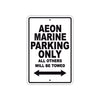 Aeon Marine Parking Only All Others Will Be Towed Sea Ocean Beach Lake Boat Aluminum Metal Sign Plate