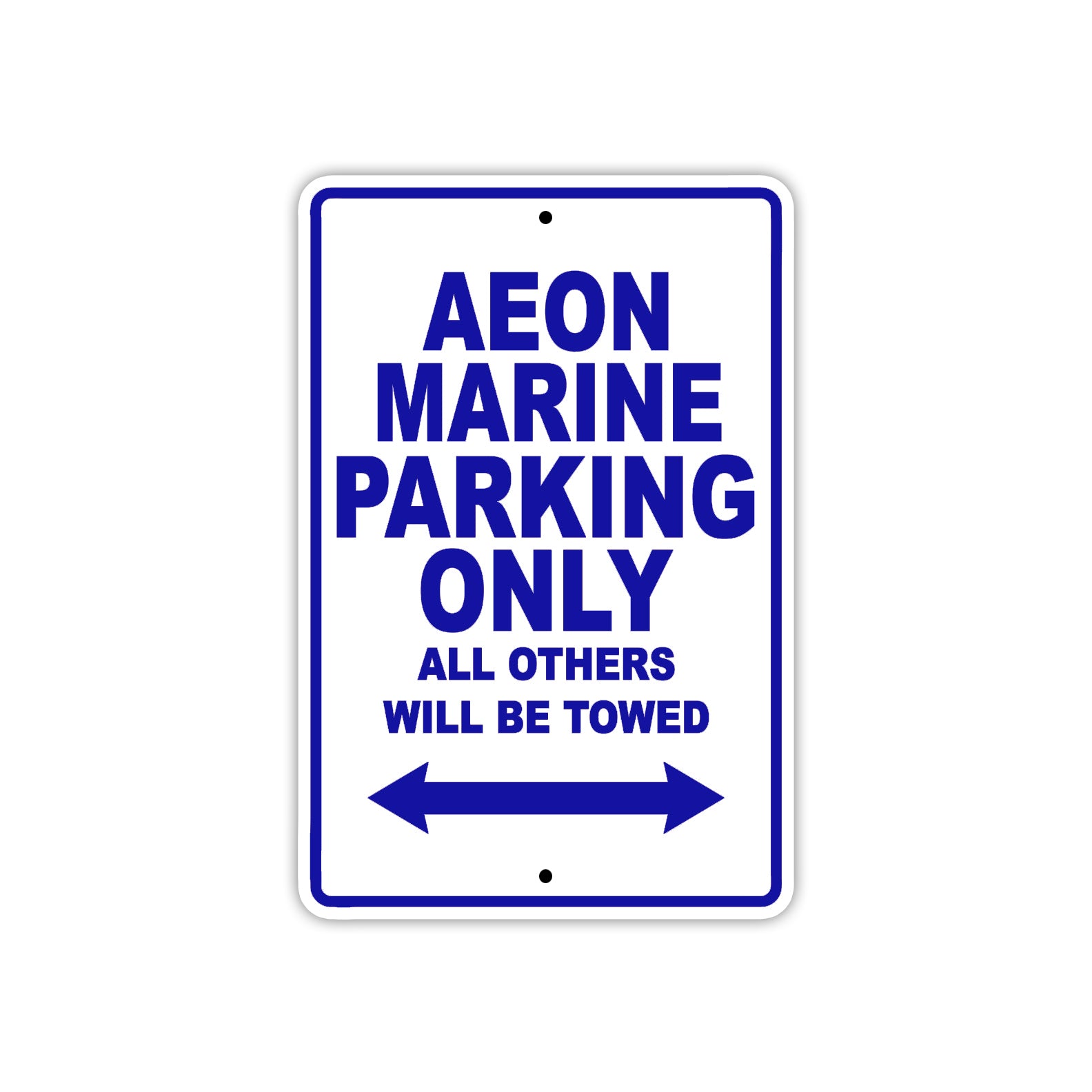 Aeon Marine Parking Only All Others Will Be Towed Sea Ocean Beach Lake Boat Aluminum Metal Sign Plate