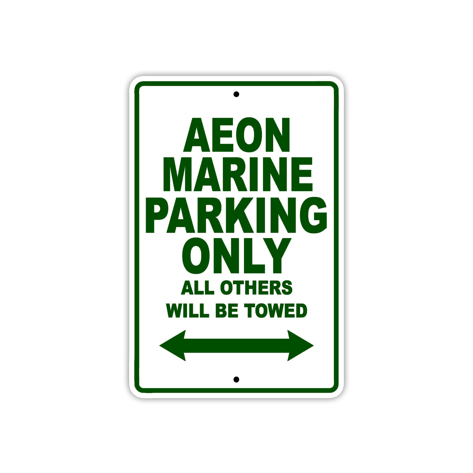 Aeon Marine Parking Only All Others Will Be Towed Sea Ocean Beach Lake Boat Aluminum Metal Sign Plate