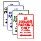Air Commander Parking Only All Others Will Be Towed Sea Ocean Beach Lake Boat Aluminum Metal Sign Plate