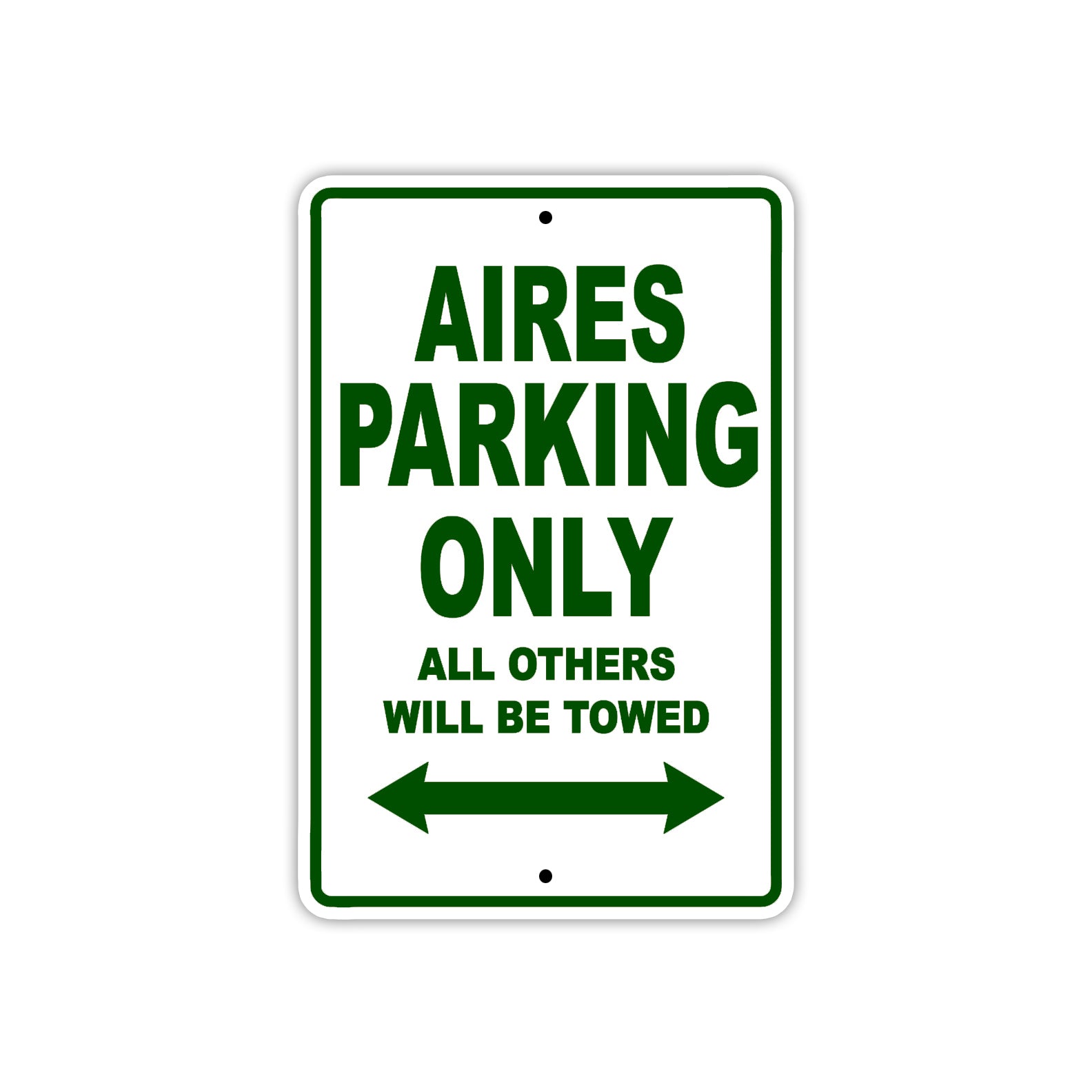 Aires Parking Only All Others Will Be Towed Sea Ocean Beach Lake Boat Aluminum Metal Sign Plate
