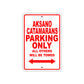 Aksano Catamarans Parking Only All Others Will Be Towed Sea Ocean Beach Lake Boat Aluminum Metal Sign Plate