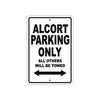 Alcort Parking Only All Others Will Be Towed Sea Ocean Beach Lake Boat Aluminum Metal Sign Plate