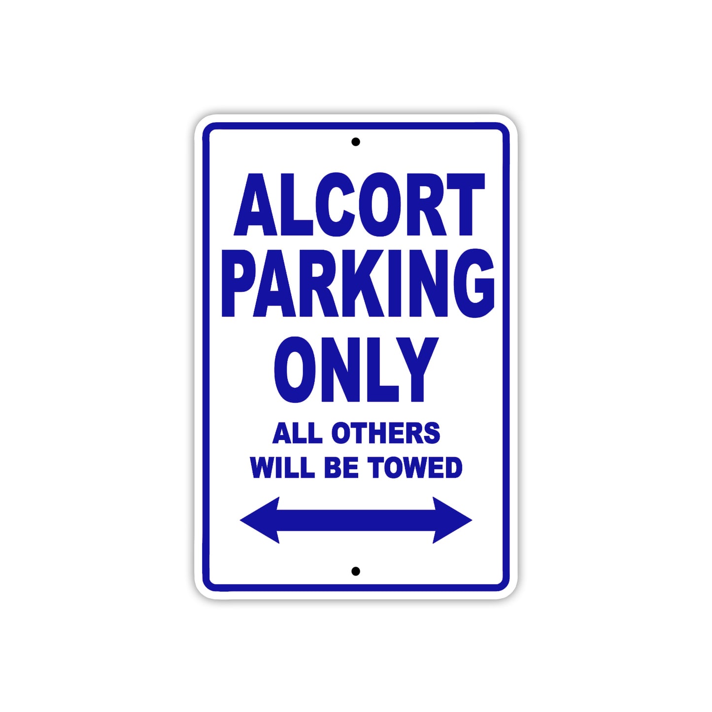 Alcort Parking Only All Others Will Be Towed Sea Ocean Beach Lake Boat Aluminum Metal Sign Plate