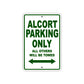 Alcort Parking Only All Others Will Be Towed Sea Ocean Beach Lake Boat Aluminum Metal Sign Plate