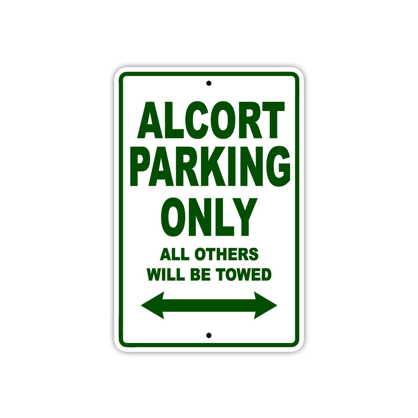 Alcort Parking Only All Others Will Be Towed Sea Ocean Beach Lake Boat Aluminum Metal Sign Plate