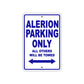 Alerion Parking Only All Others Will Be Towed Sea Ocean Beach Lake Boat Aluminum Metal Sign Plate