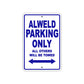 Alweld Parking Only All Others Will Be Towed Sea Ocean Beach Lake Boat Aluminum Metal Sign Plate