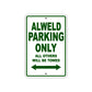Alweld Parking Only All Others Will Be Towed Sea Ocean Beach Lake Boat Aluminum Metal Sign Plate
