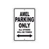 Amel Parking Only All Others Will Be Towed Sea Ocean Beach Lake Boat Aluminum Metal Sign Plate