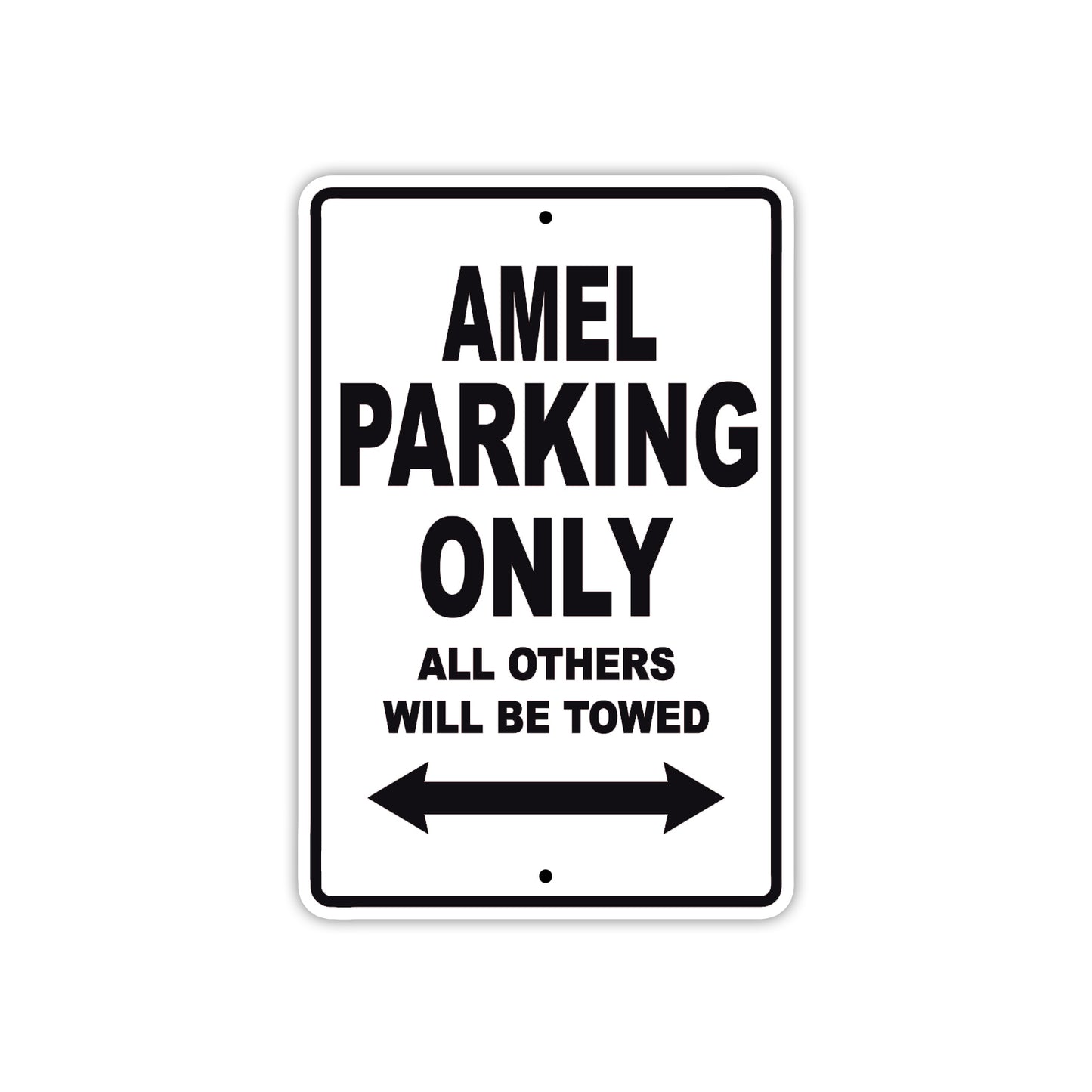 Amel Parking Only All Others Will Be Towed Sea Ocean Beach Lake Boat Aluminum Metal Sign Plate