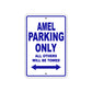 Amel Parking Only All Others Will Be Towed Sea Ocean Beach Lake Boat Aluminum Metal Sign Plate