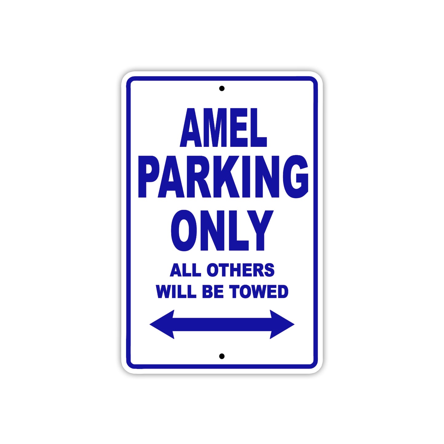 Amel Parking Only All Others Will Be Towed Sea Ocean Beach Lake Boat Aluminum Metal Sign Plate