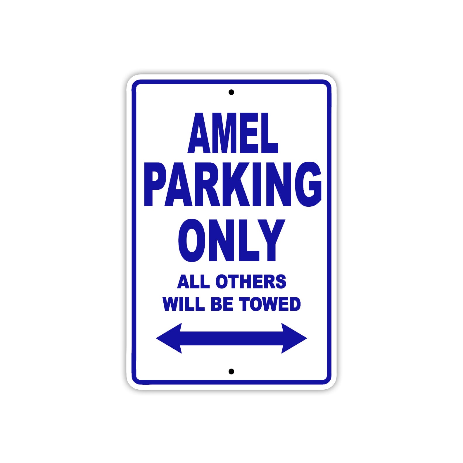Amel Parking Only All Others Will Be Towed Sea Ocean Beach Lake Boat Aluminum Metal Sign Plate