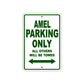 Amel Parking Only All Others Will Be Towed Sea Ocean Beach Lake Boat Aluminum Metal Sign Plate