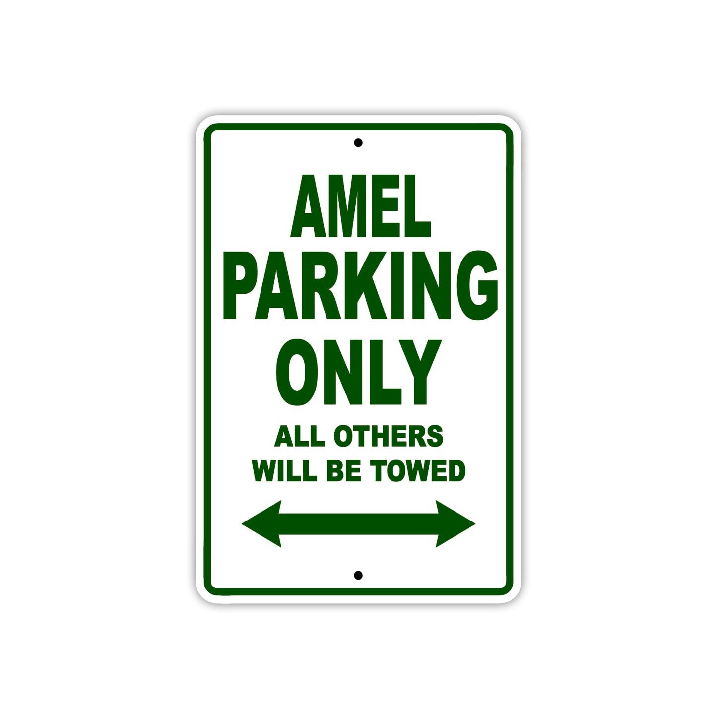 Amel Parking Only All Others Will Be Towed Sea Ocean Beach Lake Boat Aluminum Metal Sign Plate