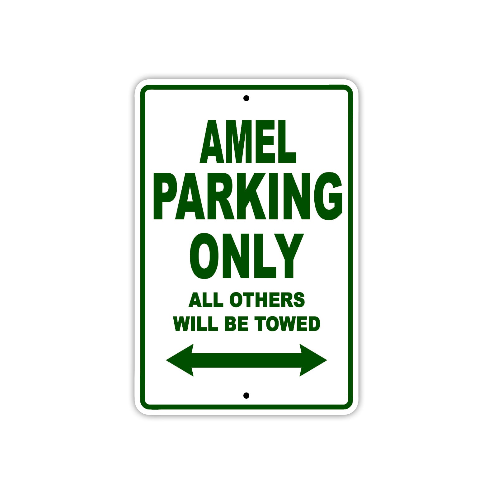 Amel Parking Only All Others Will Be Towed Sea Ocean Beach Lake Boat Aluminum Metal Sign Plate