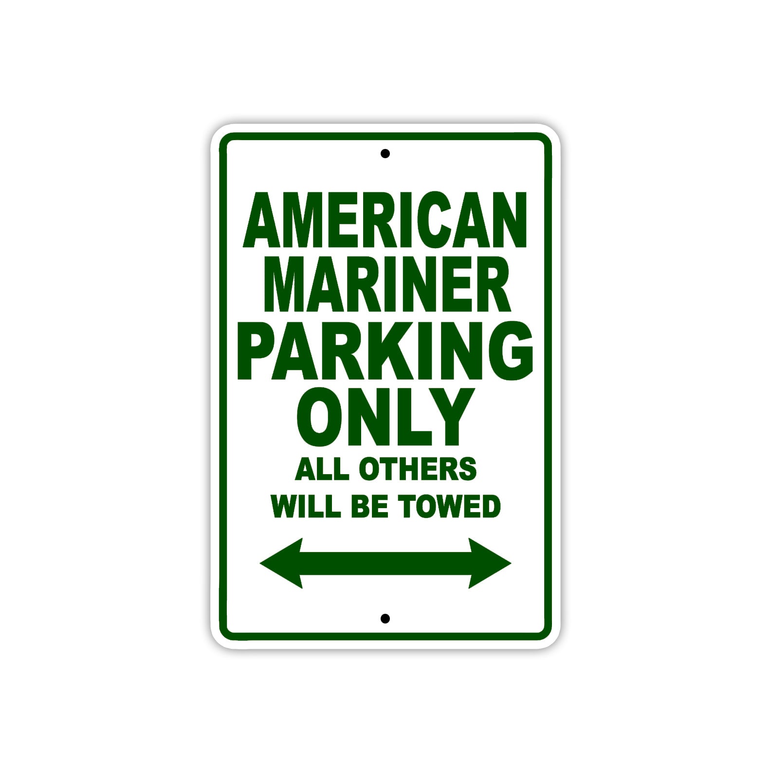 American Mariner Parking Only All Others Will Be Towed Sea Ocean Beach Lake Boat Aluminum Metal Sign Plate