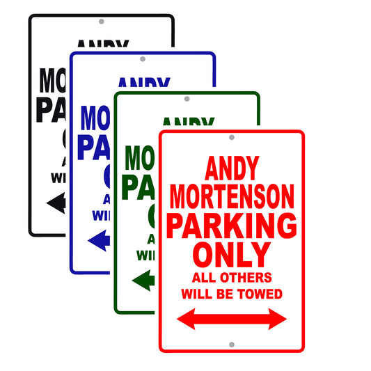 Andy Mortenson Parking Only All Others Will Be Towed Sea Ocean Beach Lake Boat Aluminum Metal Sign Plate