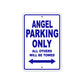 Angel Parking Only All Others Will Be Towed Sea Ocean Beach Lake Boat Aluminum Metal Sign Plate