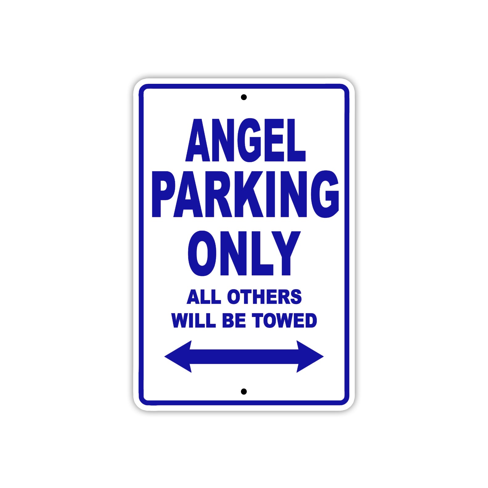 Angel Parking Only All Others Will Be Towed Sea Ocean Beach Lake Boat Aluminum Metal Sign Plate
