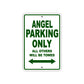 Angel Parking Only All Others Will Be Towed Sea Ocean Beach Lake Boat Aluminum Metal Sign Plate